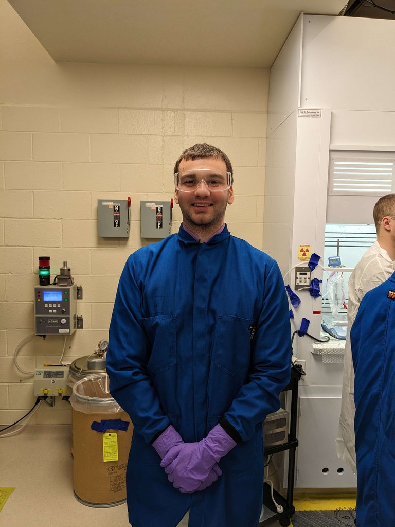 Nathan at the Neptunium Lab